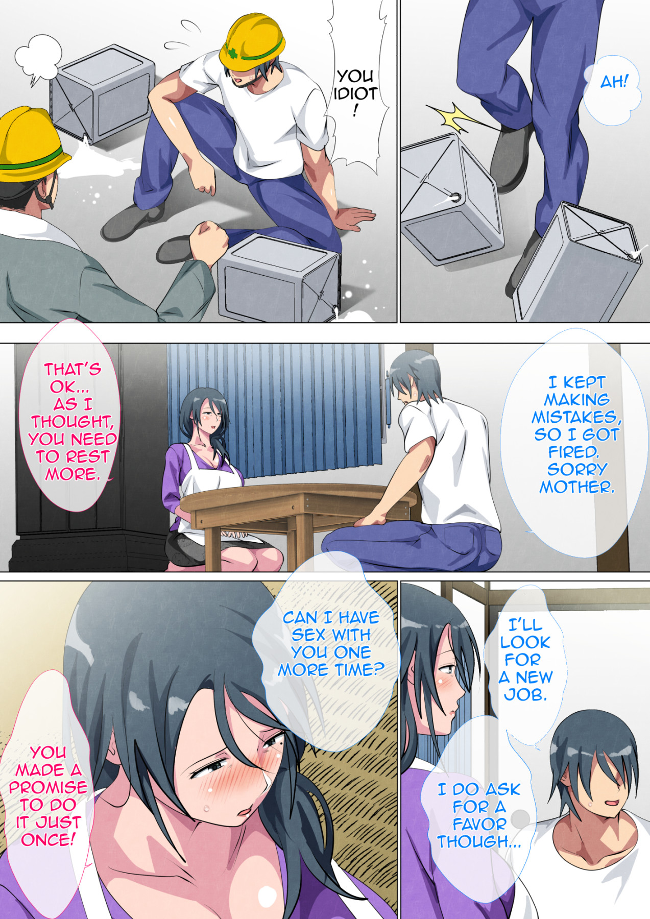 Hentai Manga Comic-Widowed Mother Sayoko ~Record of a Copulation of a Mother and Son Living in a Small Room~-Read-53